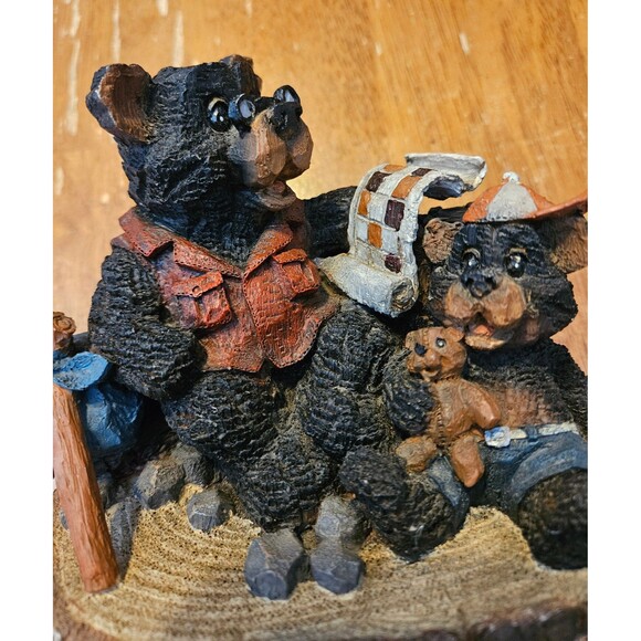 Nature's Characters Bear Family Decor Restin' Easy - Picture 1 of 10